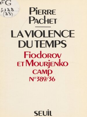 cover image of La Violence du temps